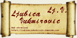 Ljubica Vukmirović vizit kartica